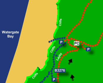 Watergate Beach Map